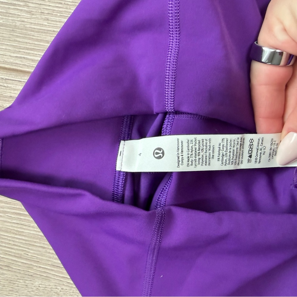 Lululemon Wunder Train Leggings in College Purple - Picture 4 of 5